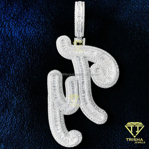 Collar con Nombre Personalizado, Chapado en Oro, con Diamantes de Moissanita, Colgante con Letras en Estilo Hip Hop, Cadena de Joyería - Product Image 2