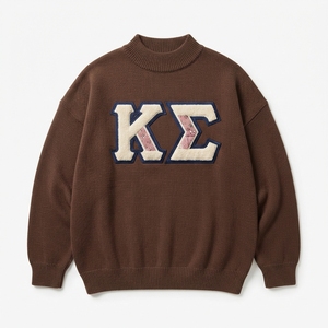 Sudadera Casual de Cuello Alto para Mujer, Holgada y Oversize, con Diseño Gráfico de Letras Griegas Bordadas Personalizadas - Product Image 6