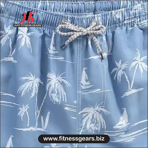 Shorts de bain décontractés pour hommes à séchage rapide, unis, avec poches, en Spandex/Coton, avec cordon de serrage, pour l'été et la plage - Product Image 6