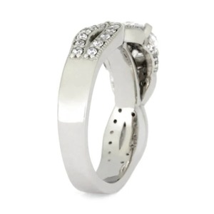 Bague de fiançailles en moissanite synthétique de qualité supérieure pour femme, prix de vente à l'exportation - Product Image 4