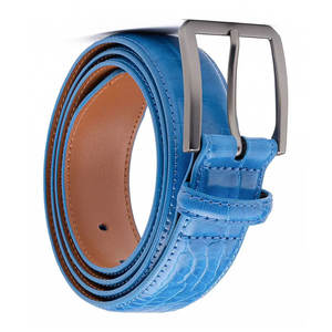 Cinturones de Cuero Vacuno de Primera Calidad con Hebilla de Acero Resistente, Fabricación Profesional Personalizada, para Uso Casual, Color Sólido, Cuero Genuino - Product Image 5