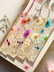 Custom Printed Logo School Student 3D <b>Clear</b> <b>Resin</b> Bookmark Dried Flower Beautiful Cute <b>Resin</b> Bookmark - Product Image 5