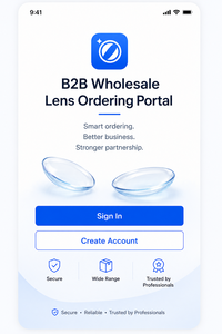 พอร์ทัลสั่งซื้อเลนส์ขายส่ง B2B ชั้นนำ และการพัฒนาแอปพลิเคชันมือถือสำหรับ Android iOS พร้อมโซลูชันเว็บไซต์ ระบบจัดการสินค้าคงคลัง และระบบจัดการลูกค้า - Product Image 3