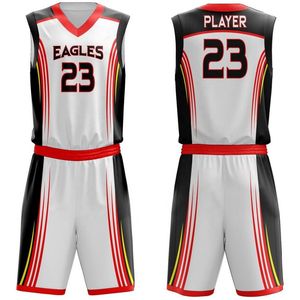 Maillots de basket personnalisés pour hommes, enfants et jeunes, légers, design par sublimation, réversibles, uniforme de basket personnalisé - Product Image 5