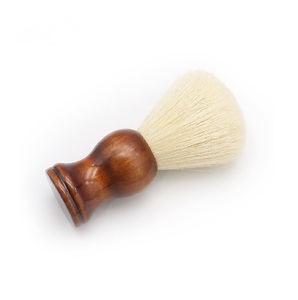 Maclura 1 pièce Brosse à raser en poils de porc 100% purs, manche en bois massif, outils de rasage OEM avec logo personnalisé - Product Image 3