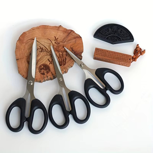 Juego de Tijeras de Oficina de Acero Inoxidable, Juego de Tres Tijeras Multiusos para Manualidades, Estudiantes, Hogar y Sastrería - Product Image 6