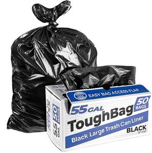 Custom Plastic 55-60 Gallon Household Rubbish Trash <b>Bags</b> Heavy Duty 3 Mil Zipper Top Vietnam ODM Supplier Best Price 1 Ton MOQ - Product Image 2