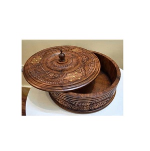 Pot à roti en bois écologique, récipient de stockage de pain durable, accessoire de cuisine en bois naturel - Product Image 1