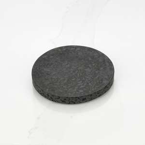 แผ่นรองแก้วเทอร์ราซโซลายจุดขาวดำ ดีไซน์หินทันสมัย - Product Image 3