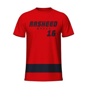 Camiseta personalizada lisa de 300 g/m², camiseta de lujo con impresión de logotipo personalizado, camiseta básica con cuello simulado, camiseta oversize para hombre. - Product Image 5