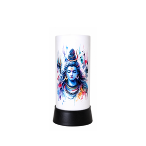 Lampe de table LED aquarelle Lord Shiva, veilleuse spirituelle, lampe de chevet en acrylique, décoration de méditation pour la maison, cadeau décoratif, éclairage - Product Image 1