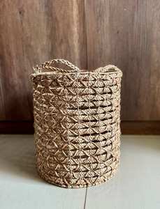 Cesta de Almacenamiento de Alta Calidad, Maceta de Mimbre Tejida a Mano, Decoración Rústica Ecológica para el Hogar de Vietnam - Product Image 2