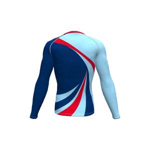 All Seasons Wholesale Men's Sublimation Customized OEM MMA <b>Rashguard</b> Full Sleeves Sports Bjj <b>rashguard</b> compression shirt for men - Product Image 2