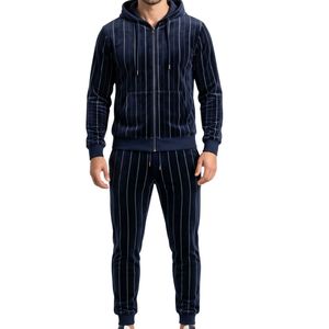 Survêtement en velours camouflage pour homme, sweat à capuche zippé, coupe ajustée, ensemble sportswear et streetwear assorti - Product Image 4