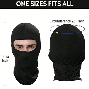 Factory Wholesale Men's and Women's Knitted Full Face Cover Balaclava <b>Sports</b> Face <b>Mask</b> - Product Image 1