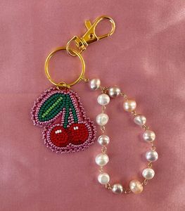 Premium Handmade Floral Embroidery Beaded <b>Keychain</b> with Traditional Craftsmanship Decorative Key Holder Bag Charm and Gift Idea - Product Image 2