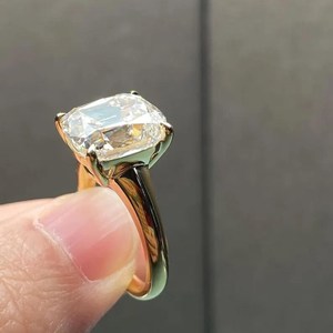 Anillo Solitario de Diamante Auténtico Certificado IGI, Corte Cojín, de Mina Antigua, Oro Sólido de 18K, Cultivado en Laboratorio, VS1, 2.01CT, para Regalo de Boda o Fiesta - Product Image 4