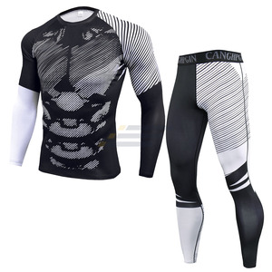Vêtements de sport sublimés personnalisés pour hommes, vente en gros de rash guards, vêtements de compression pour équipes - Product Image 1