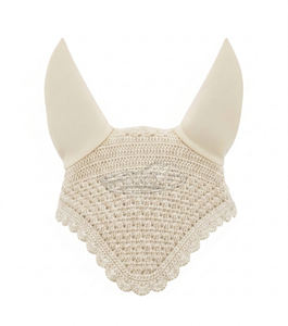 Malla antimosquitos para caballos con orejeras de ganchillo, insonorizada, equipo ecuestre para equitación - Product Image 1