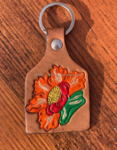 Llaveros de cuero tallados a mano, llaveros de cuero con forma exótica bonita, accesorios de cuero, llaveros bonitos para unisex - Product Image 3