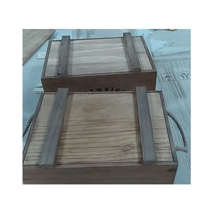 Manufacture Decorative <b>Wood</b> Square Basket <b>Wood</b> Crates for storage Cake <b>Wine</b> Fruit <b>Gift</b> Storage DIY <b>Wood</b> Home Decoration - Product Image 5