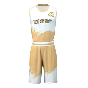 Ensemble de vêtements de basketball personnalisés pour femmes, 100% polyester, taille plus, sans manches, respirant, antibactérien, séchage rapide - Product Image 3