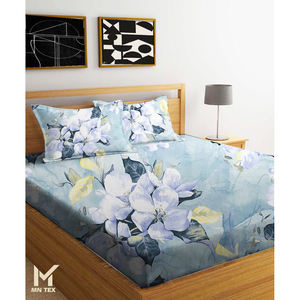 Sábana plana de mezcla de algodón polivinílico de tejido Jacquard elegante para cambio de imagen de dormitorio, fundas de almohada a juego de todos los tamaños, juego de cama - Product Image 1