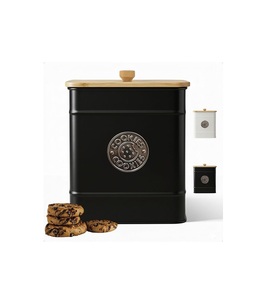 Private Branding Premium Metal With Wooden Lid <b>Kitchen</b> <b>Storage</b> Jar For Home And Commercial <b>Kitchen</b> <b>Storage</b> Needs - Product Image 6