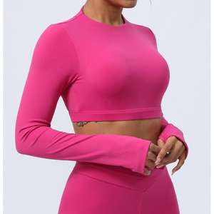 Camiseta Deportiva de Manga Larga para Mujer, Transpirable, de Secado Rápido y Ecológica, para Gimnasio, Yoga y Fitness - Product Image 6