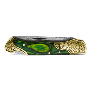 Vente en gros Couteau de poche en acier Damas DD-FK-WH930 fait à la main et lame tranchante de haute qualité avec manches en bois exotique pour l'extérieur - Product Image 2