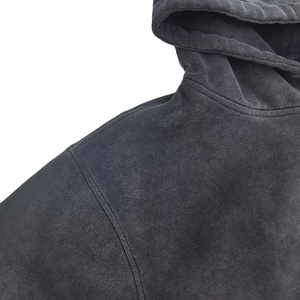 Sudadera con Capucha Extra Grande para Hombre, Color Sólido, Felpa de Algodón, Diseño Casual con Bolsillos, Ropa de Otoño, Corte Regular, Tejido de Punto, Manga Larga - Product Image 2