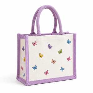 กระเป๋าผ้าแคนวาสสำหรับช้อปปิ้ง ดีไซน์สวยเป็นธรรมชาติ ขนาด 18x15 นิ้ว เป็นมิตรกับสิ่งแวดล้อม ใช้ซ้ำได้ พร้อมหูหิ้วแข็งแรง เหมาะสำหรับร้านค้าปลีก - Product Image 1