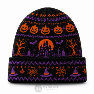 Custom Halloween Beanies Knitted Acrylic Skull Beanie Hats Horror Funky <b>Winter</b> <b>Caps</b> for Men Women - Product Image 6