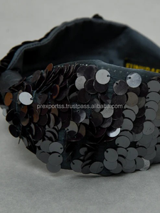 Serre-tête en tissu décontracté américain de haute qualité, style cowboy western de Nashville, fait main avec ruban, pour femme, idéal pour une fête prénatale de luxe - Product Image 3