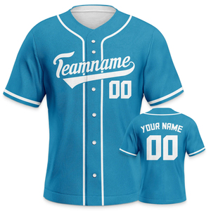 Camiseta de Béisbol Gris Personalizada para Hombre, Manga Corta, Cierre de Botones, Nombre del Equipo Impreso, Malla Transpirable, Unisex, Ropa para Adultos, ODM OEM - Product Image 5