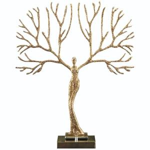 Décoration de Noël en aluminium et bois de qualité supérieure à prix raisonnable, centre de table festif haut de gamme pour un thème de dîner festif. - Product Image 3