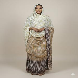 Design simplement époustouflant, dernière tendance en matière de vêtements traditionnels somaliens pour robe en jacquard slub pour filles, vêtements de festival - Product Image 6