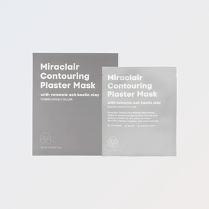 แผ่นมาส์กหน้า Miraclair Contouring Plaster Mask แพ็ค 5 แผ่น ผลิตในเกาหลี สีขาว ไนอะซินาไมด์ สมุนไพร - Product Image 2