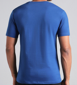 T-shirt pour homme en coton imprimé uni, coupe classique, doux, léger, décontracté, basique, pour le bureau, la salle de sport et les voyages, OEM ODM - Product Image 4