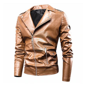 Wholesale Eco-Friendly Front <b>High</b> Quality Breathable Outdoor Use Winter Jacket <b>Top</b> Selling Cheap Price Lightweight Men <b>Leather</b> - Product Image 1
