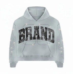 Sudadera con Capucha de Forro Polar Tejido de Poliéster/Algodón para Invierno, Diseño de Última Moda, 300 Gramos, Impermeable, Ecológica y Transpirable - Product Image 2