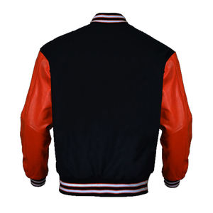 Chaqueta Bomber Varsity Unisex Modelo 2024 para Hombre, Estilo Letterman Champions, Cuerpo de Lana, Mangas de Cuero, Parches de Chenilla, Bordado - Product Image 2