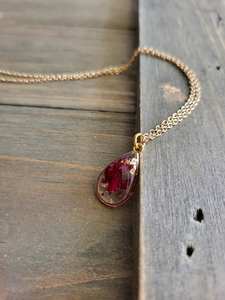 Collier pendentif pendule en bois et résine, bijou fait main pour usage spirituel - Product Image 6