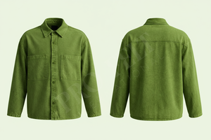 Chemise en jean à col en coton, manches longues, design vintage, tendance, unique, dernier cri, personnalisable avec logo, coupe ample - Product Image 4