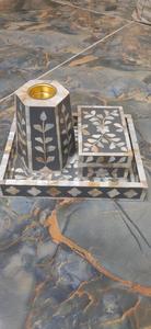 กล่องใส่เครื่องประดับแบบฝังลายทางศาสนาสุดหรูถาดใส่กระดูกมุกขนาดใหญ่ถาดใส่เครื่องประดับที่ได้รับแรงบันดาลใจจากอินเดีย - Product Image 3