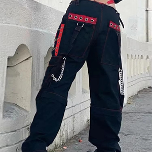 New Stylish Multi-Pockets Cargo Pants Women 100% Cotton Wholesale Woman Trousers Premium Quality Casual Cargo Jogger - Product Image 5