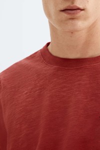 Camiseta Premium con Lavado Degradado para Hombre, Oversize, de Algodón, Estilo Casual Urbano, con Logotipo Personalizado, Lavado Ácido, Efecto Vintage - Product Image 4