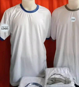 TShirt <b>White</b> Rib Ringers T Shirts Cotton Ringer <b>Tee</b> T Shirt - Product Image 2