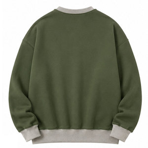 Nouvelle arrivée : sweat-shirt homme en coton mélangé molletonné, coupe ample et confortable, avec poignets côtelés, idéal pour un usage quotidien. - Product Image 6