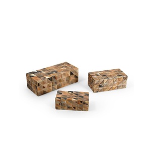 Elegante Caja con Incrustaciones de Hueso, Contenedor de Almacenamiento Artístico Hecho a Mano, Estuche Decorativo de Lujo, Organizador de Joyas para Dormitorio o Sala de Estar - Product Image 6